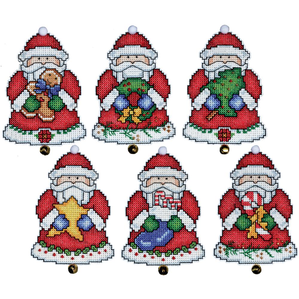 DIY Design Works Santa Bells Christmas Plastic Canvas Ornament Kit 1693