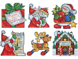 DIY Design Works Santas Workshop Christmas Plastic Canvas Ornament Kit 1692