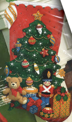 DIY Bucilla Under the Tree Christmas Toys Bear Felt Stocking Kit