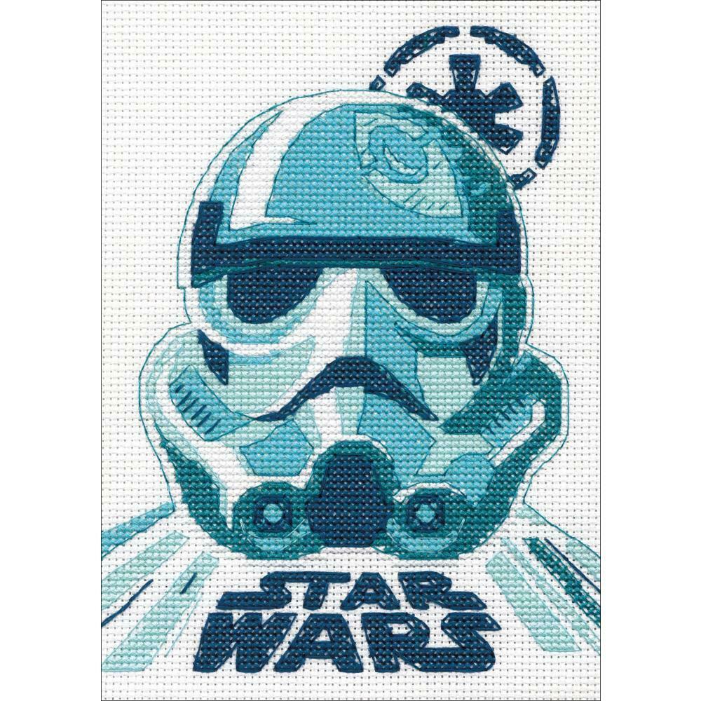 DIY Repackaged Disney Star Wars Storm Trooper 5 x 7 Counted Cross Stitch Kit