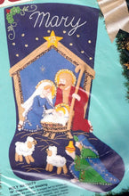 Load image into Gallery viewer, DIY Bucilla Holy Nativity Manger Wiseman Christmas Felt Stocking Kit 82825