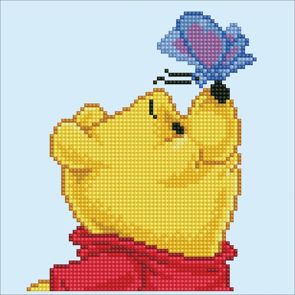 DIY Diamond Dotz Disney Winnie the Pooh & Butterfly Facet Bead Picture Craft Kit