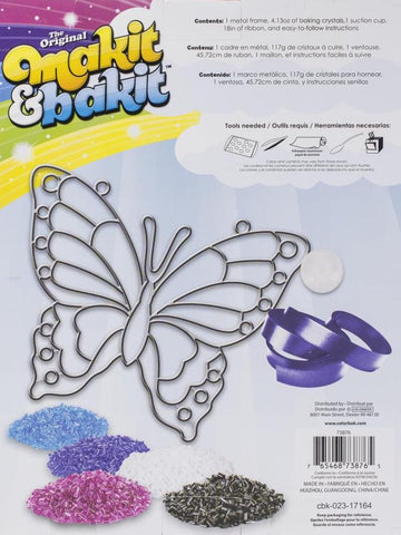 DIY Makit & Bakit Butterfly Stained Glass Deluxe Suncatcher Kit Kid Craft 8