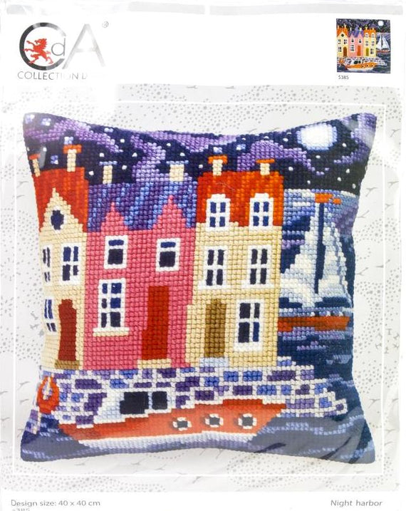 DIY Collection D'Art Night Harbor Needlepoint 16