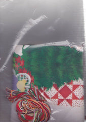 DIY Christmas Tree and Quilt Teddy Bears Counted Cross Stitch Stocking Kit 50359