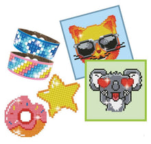 Load image into Gallery viewer, DIY Diamond Dotzies Green Bracelet Sticker Picture Facet Kids Craft Combo Kit