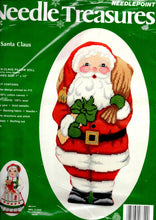 Load image into Gallery viewer, DIY Needle Treasure Santa Claus Christmas Needlepoint Pillow Doll Kit 06829