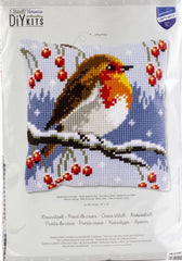 DIY Vervaco Red Robin Winter Berries Yarn Chunky Needlepoint 16