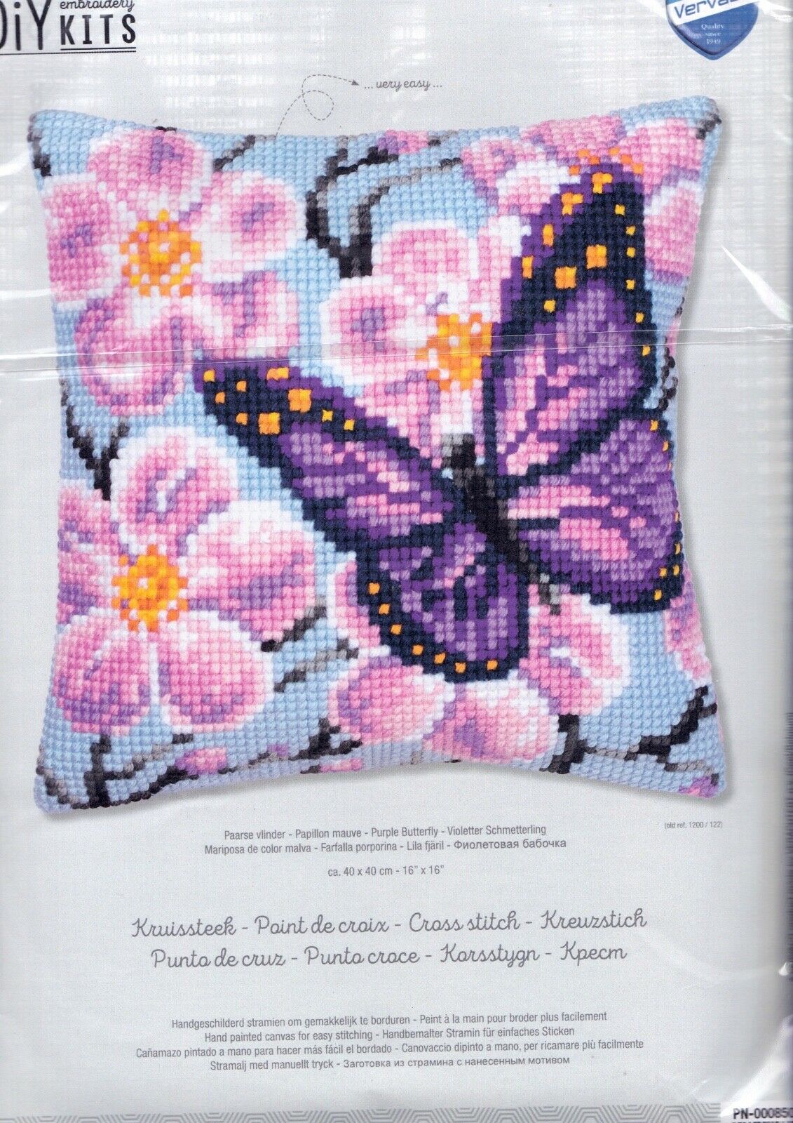 DIY Vervaco Butterfly Spring Flower Cross Stitch Needlepoint 16