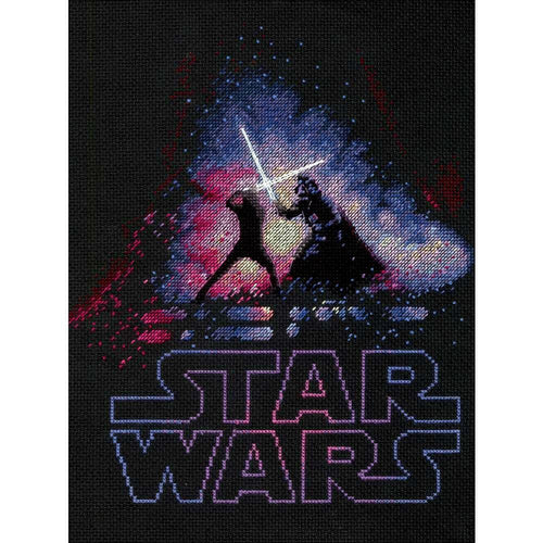 DIY Dimensions Star Wars Luke & Darth Vador Counted Cross Stitch Kit 35382