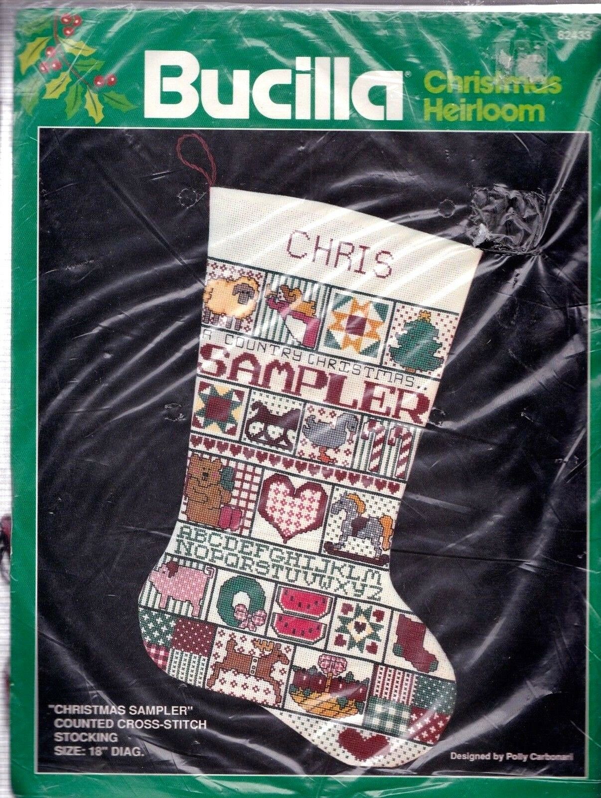 Bucilla ELEGANT PATCHWORK Felt Christmas Stocking Kit 89261E SEALED