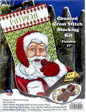 Load image into Gallery viewer, DIY Design Works Santas Cookies Christmas Counted  Cross Stitch Stocking Kit 5922