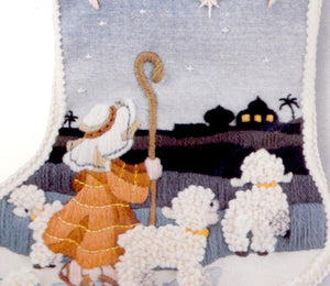 DIY Vintage Sunset The Little Shepherd Angels Bethlehem Crewel Stocking Kit 2031