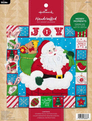 DIY Bucilla Merry Moments Santa Advent Calendar Christmas Felt Craft Kit 86883