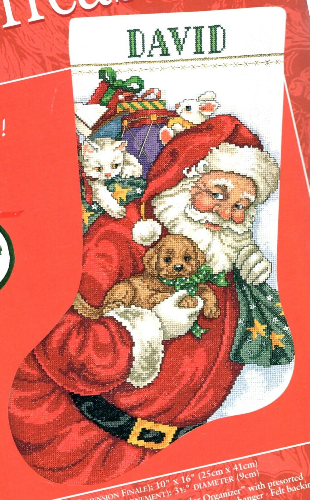 DoveStitch - Jolly St. Nick Christmas Carol Fabric For Cross Stitch,  Quilting, Needlepoint, Embroidery, Crafts