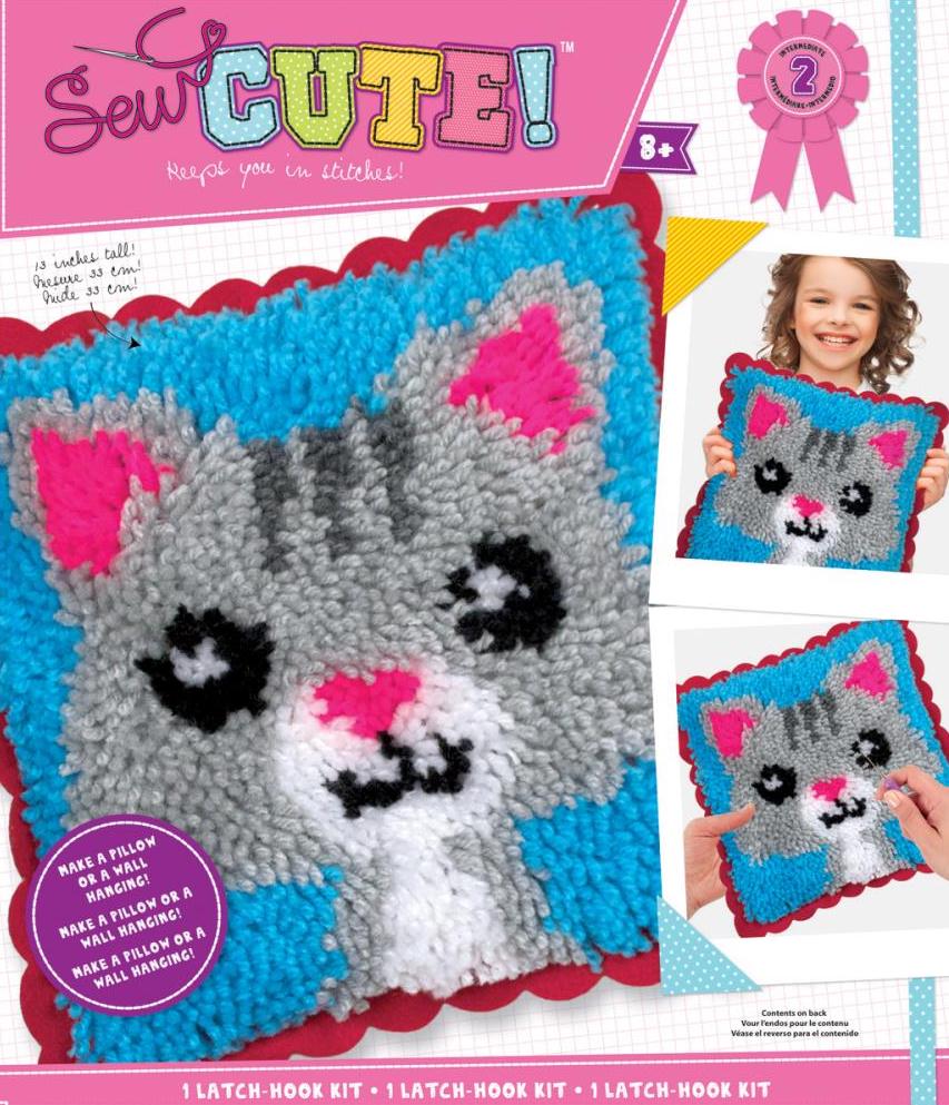 Sew Cute! Latch Hook Kit Cat