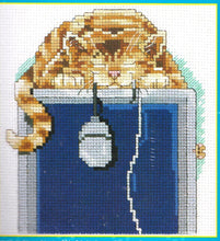 Load image into Gallery viewer, DIY Janlynn The Mouser Cat Mouse Gary Patterson Cross Stitch Kit 095-0108