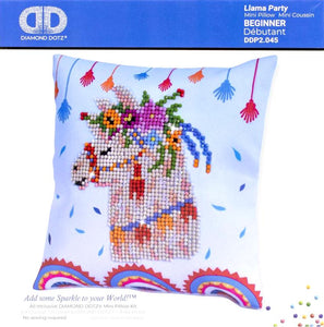 DIY Diamond Dotz Llama Party Pinata Mini Pillow Kids Beginner Facet Craft Kit