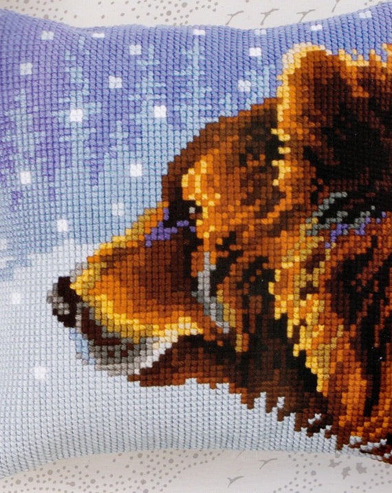 DIY Collection D'Art Winter Animals Bear Needlepoint 16