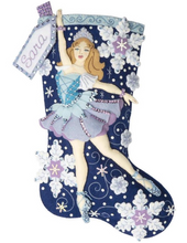 Load image into Gallery viewer, DIY Bucilla Snowflake Ballerina Ballet Dancer Christmas Felt Stocking Kit 89324E