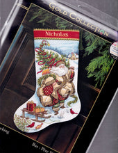 Load image into Gallery viewer, DIY Dimensions Santas Journey Christmas Counted Cross Stitch Stocking Kit 8752