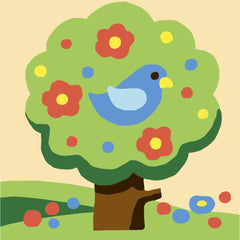 DIY Collection D'Art Tree with Bird Needlepoint Beginner Kids Kit 4