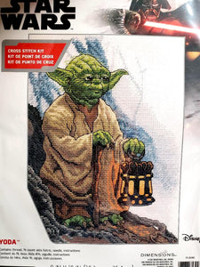 DIY Dimensions Disney Star Wars Yoda Jedi Counted Cross Stitch Kit 35392