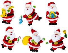 DIY Bucilla Santa Claus Collection Christmas Eve Felt Tree Ornament Kit 89497E