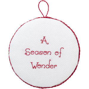 DIY Bucilla Holiday Blooms Christmas Counted Cross Stitch Ornament Kit 86892