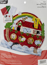 Load image into Gallery viewer, DIY Bucilla Noahs Ark Animals Hanging Christmas Holiday Felt Craft Kit 86987E