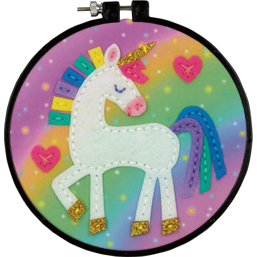 DIY Dimensions Unicorn Rainbow Kids Beginner Starter Felt Craft Project Kit