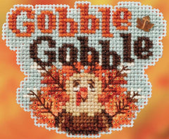 DIY Mill Hill Gobble Turkey Thanksgiving Bead Cross Stitch Magnet Ornament Kit