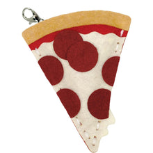 Load image into Gallery viewer, DIY Sew Cute Pizza Fast Food Kids Beginner Starter Felt Backpack Clip Kit Craft