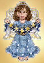 Load image into Gallery viewer, DIY Mill Hill Celestial Angel Winter Glass Bead Cross Stitch Magnet Ornament Kit