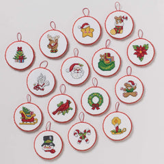 DIY Bucilla Classic Christmas Collection Count Cross Stitch Ornament Kit 89454E