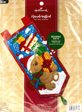 Load image into Gallery viewer, DIY Bucilla Bearing Gifts Bear Christmas Holiday Felt Wall Hanging Kit 86968E