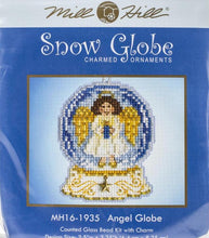 Load image into Gallery viewer, DIY Mill Hill Angel Globe Christmas Holiday Glass Bead Cross Stitch Ornament Kit