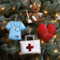 DIY Bucilla Caring Nurse Nursing Gift Medical Christmas Felt Ornament Kit 89459E