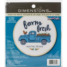 Load image into Gallery viewer, DIY Dimensions Farm Fresh Country Truck Chicken Counted Cross Stitch Kit 75819