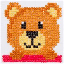 Load image into Gallery viewer, DIY Diamond Dotz Mr Handsome Bear Kids Beginner Starter Kit Facet Bead Craft Kit