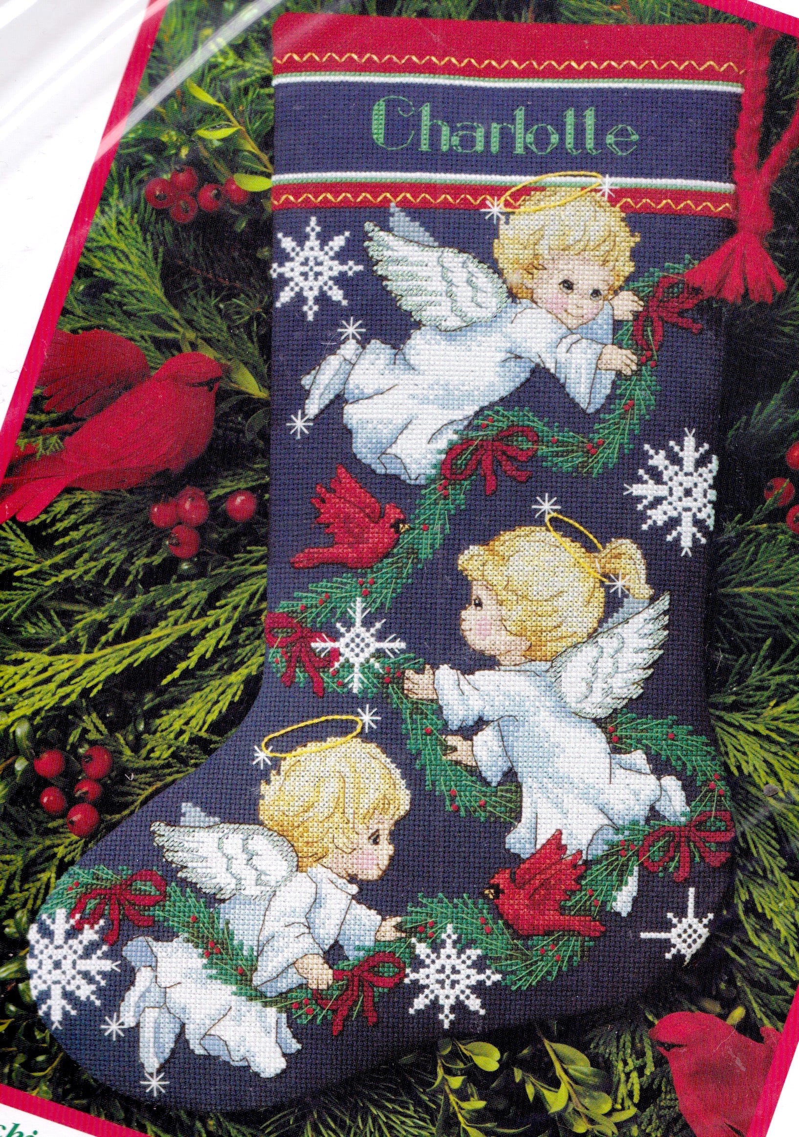 Sunset 12 Days of Christmas Stocking Counted Cross Stitch Kit New Sealed #18327