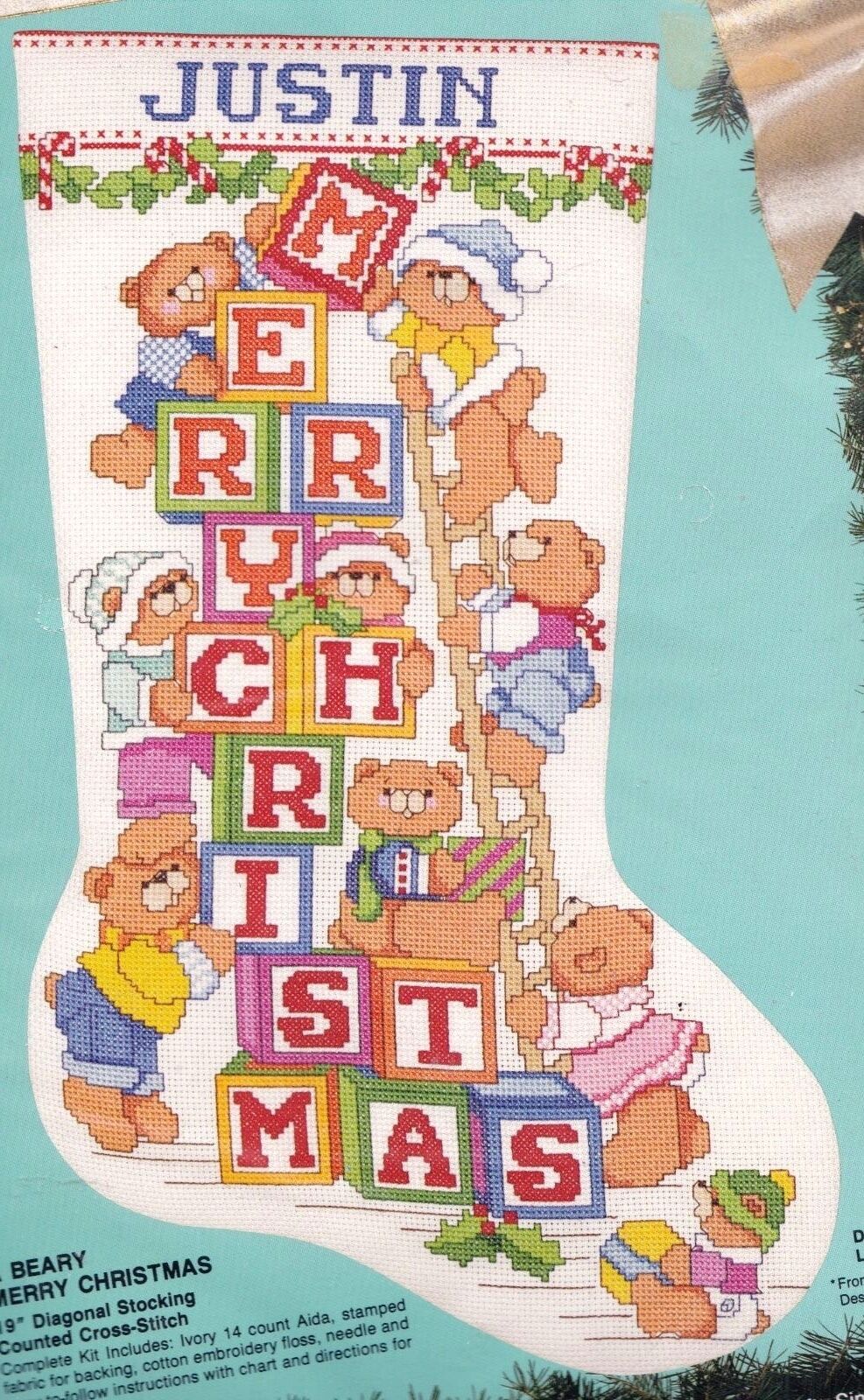 A Bear-y Merry Christmas Bucilla Felt Stocking Kit