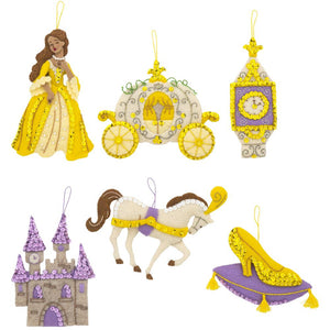 DIY Bucilla The Glass Slipper Cinderella Castle Christmas Ornament Kit 89287E