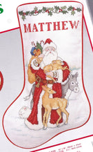 Load image into Gallery viewer, DIY Needle Treasures Father Christmas Counted Cross Stitch Stocking Kit 02848