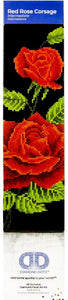 DIY Diamond Dotz Red Rose Corsage Flower Garden Facet Art Bead Picture Craft Kit