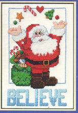 Load image into Gallery viewer, DIY Janlynn Santa Believe Christmas Counted Cross Stitch Kit