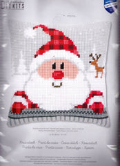 DIY Vervaco Holiday Santa Plaid Hat Cross Stitch Needlepoint 16