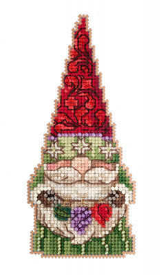 DIY Mill Hill Gnome with Ornaments Christmas Bead Cross Stitch Ornament Kit