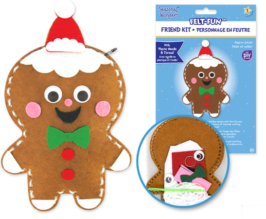 Craft 'n Stitch Christmas Winter Crafts Gift Box for Kids Ages 7-9