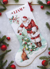 DIY Dimensions Magical Christmas Santa Counted Cross Stitch Stocking Kit 08999